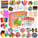 Zefy 3200+ Pcs Arts and Crafts Supplies for Kids, All in One Craft Kits | DIY School Supplies Kit with 12 Crafts Design, Craft Box Easter Gifts for Girls Boys Ages 4-12