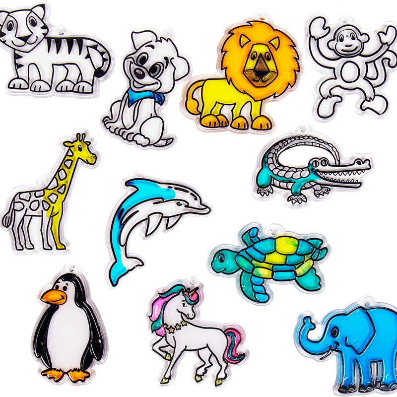 Made By Me Create Your Own Window Art, Paint Your Own Suncatchers, DIY Arts & Crafts Idea, Craft Kits for Kids, Crafts for Kids & Toddlers, Toddler Arts and Crafts