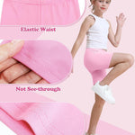 Resinta 6 pack girls bike shorts under dress dance cartwheel shorts for toddler kids summer clothes multicolor
