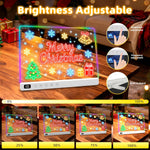 13.7" Rechargeable Led Drawing Board with 8 RGB Colors, 6 Dynamic Modes, Portable Stand for Kids and Adults