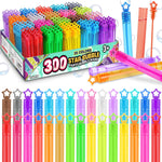 32 Pcs Neon Bubbles Party Favors, Mini Star Bubble Wand in Gift Box for Kids and Toddlers