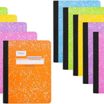 Mead Composition Notebook, College Ruled 7.5" x 9.75" Paper, 100 Sheets, Assorted Colors, 6 Pack (850106-ECM)