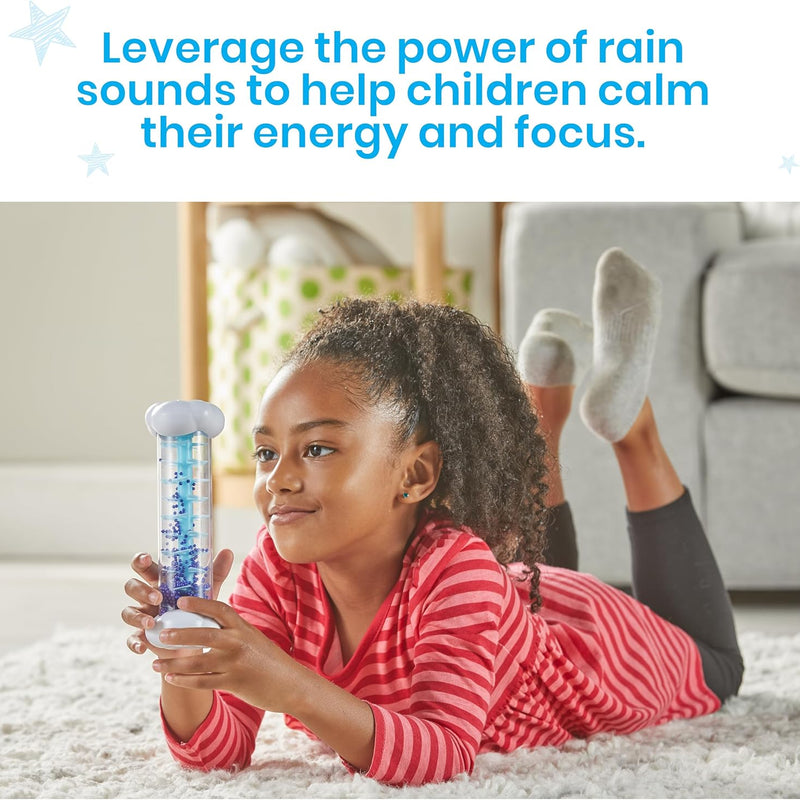 hand2mind Calming Sensory Tubes, Rain Sound Fidget Tubes, Rain Stick Instrument, Toddler Sensory Toys, Calm Down Corner Supplies, Science Classroom Weather Toys, Play Therapy Activities