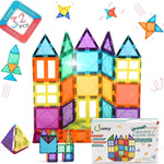 cossy 120Pcs Magnetic Tiles Magnetic 3D Building Blocks Set Educational Construction Toys for 3 4 5 6 7 8 Year Old Boy and Girl with Stronger Magnets, Educational Toys, Recreational, Conventional