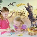 Dan&Darci Dig a Dozen Dino Egg Kit for 3-12 year olds, 12 Eggs & Surprise Dinosaurs, Science STEM Activities - Dinosaur Toys Gift