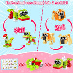 20PCS Mini Animal Building Blocks Party Favors for Kids 4-8 8-12 Birthday Goodie Bag Stuffers Classroom Treasure Box Toys Carnival Prizes Bulk Pinata Fillers Trinket End of Year Student Gifts Boy Girl