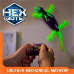 HEX Bots Glow-in-the-Dark Gecko Robot with Official Wall Climber Technology, Rechargeable Remote Control Toy for Kids Ages 4 & Up