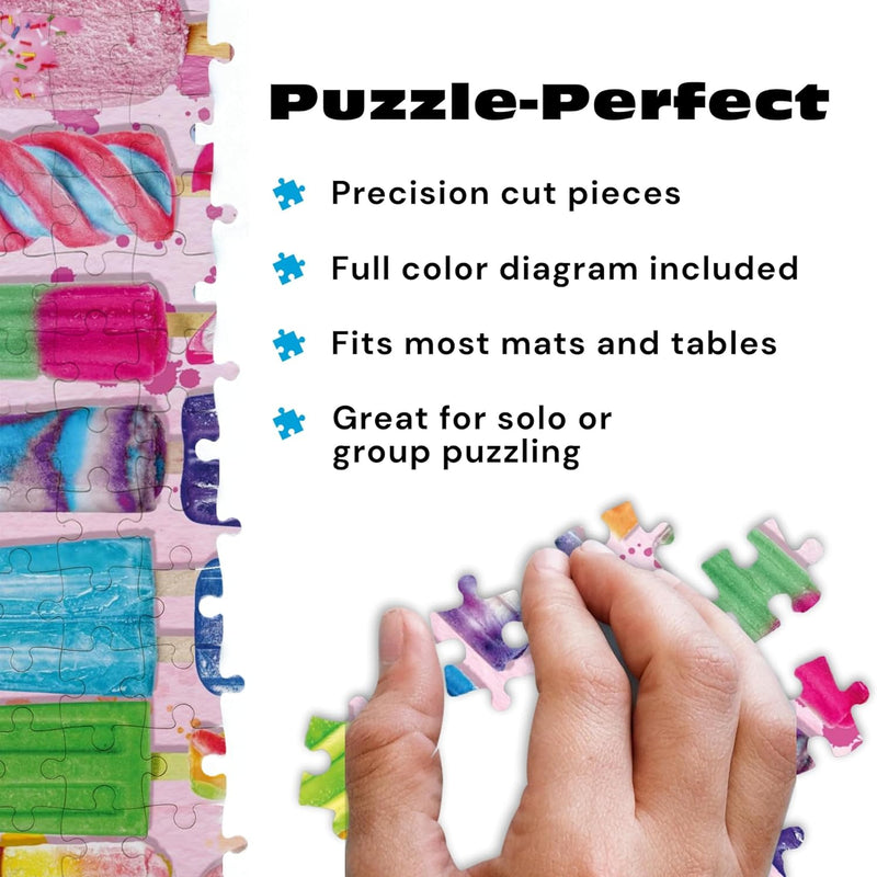 buffalo games frosty treats 300 piece large jigsaw puzzle for adults summer ice cream art