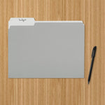 Amazon Basics File Folders for Organization, Letter Size, 1/3 Cut Tab, Gray, 36-Pack