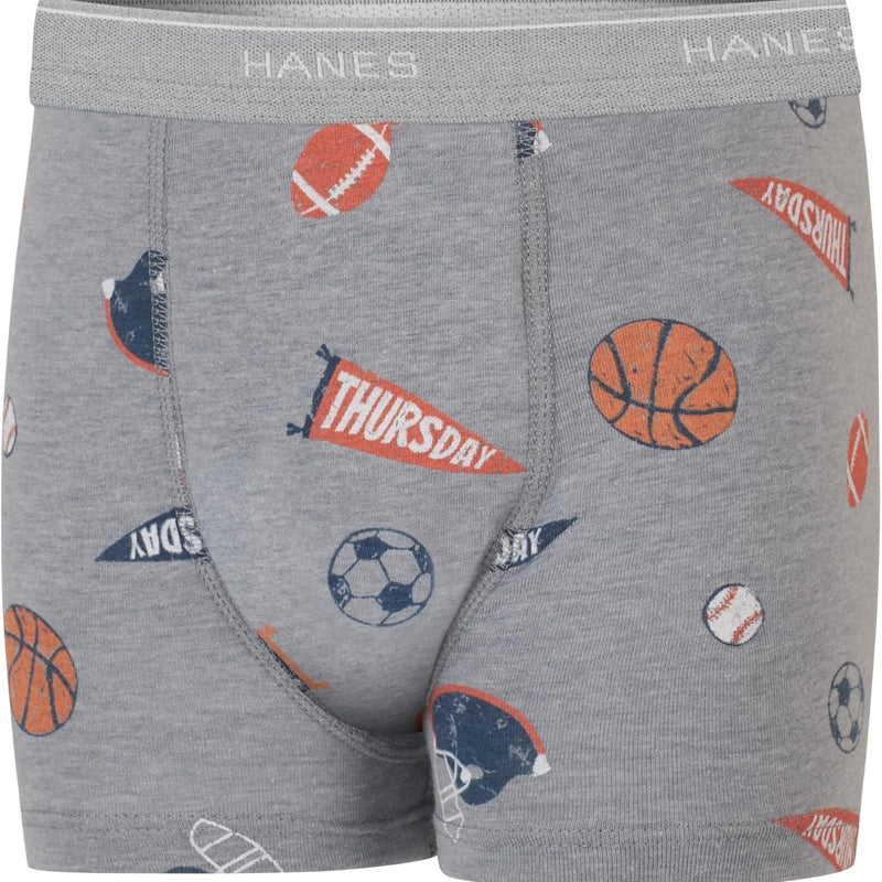 Hanes Boys' Potty Training Underwear, Light Leaks Toddler Cotton Briefs and Boxer Briefs, Multi-pack