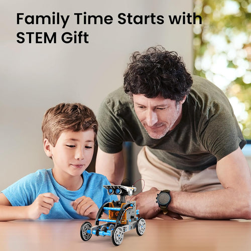 Sillbird 12-in-1 Solar Robot Building Kit: STEM Gift for Boys Aged 8-13, DIY Science Educational Robotic Toy