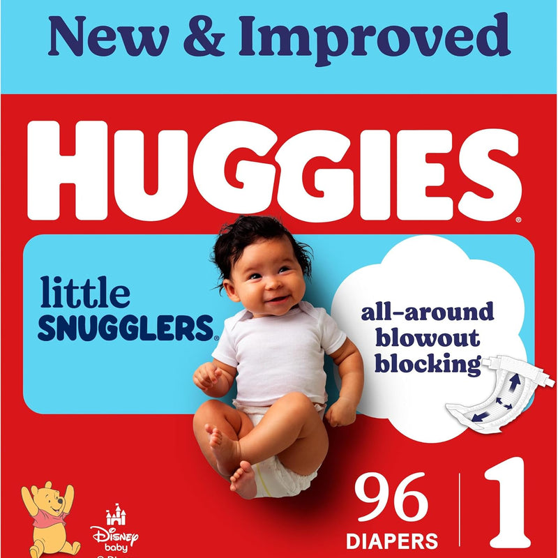 Huggies Little Snugglers Diapers Size 1, 96 Count