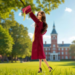 Barbie Signature Graduation Wishes Fashion Doll with Burgundy Robe & Tassel Cap, Collectible Toy in Giftable Packaging