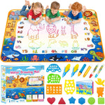 Water Doodle Mat, Kids Drawing Toys for 3 4 5 Year Old Boys Girls Gifts | Reusale Princess Color Mat, Mess-Free Coloring, Educational Doodle Toy, Toddlers Birthday Gifts for Age 3 4 5 6 7 8 Year Old