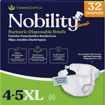 4-5xl Adult Diapers for Women and Men - 8 Bariatric Disposable Briefs with Tabs and Stretchable Side Panels - 100% Breathable with Maximum Absorbency