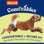 Hartz Disposable Dog Diapers, Size M 32 count, Comfortable & Secure Fit, Easy to Put On | Comfortable & Secure Fit, Easy to Put On, Super Absorbent, Breathable Material, Adjustable Tail Hole, Male & Female Diaper