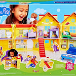 Peppa Pig Peppa's Big Family House Playset with 3 Figures, 11 Accessories, Baby Evie, Preschool Toys for Girls and Boys 3 and Up