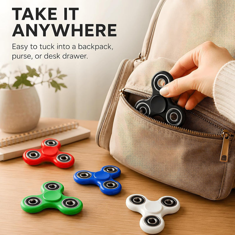 SCIONE Fidget Spinners 5 Pack - Fidget Toys Sensory Stress Relief Toys for Adults & Kids, Anxiety Reducing Fidget Spinners, Goodie Bag Stuffers for Students, Stress Relief Toys for Calming Down