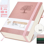 Lined Journal Notebook -365 Pages A5 Thick Journals for Writing Ruled Notebook, Hardcover Leather Journal for Women Men Daily Journal Notebook for Work, Note Taking, 100Gsm Lined Paper( 5.75'' X 8.38'' Green)