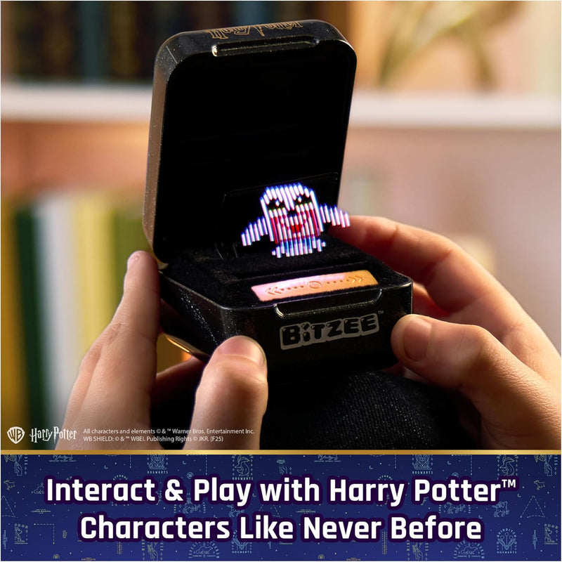 Harry Potter Bitzee interactive toy with 20 characters, Hogwarts pod, and 3 AA batteries for kids