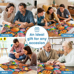 500-piece adult jigsaw puzzle with hamburger theme and 20.5x15 in size