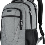 BIKROD Travel Laptop Backpack, 17 Inch Extra Large School Backpacks for Teen Boys and Girls, Black Water Resistant Women Back Pack, Business Men Sturdy Computer Bag