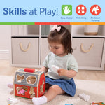 Melissa & Doug Take-Along Wooden Toy Barn with Farm Animals & Pop-Up Roof, Preschool Learning Toys