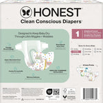 The Honest Company Diapers, All the Alpacas + Turtle Time, Size 1, 78 Count
