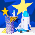 MAGNA-TILES Space 32-Piece Magnetic Construction Set, The Original Magnetic Building Brand
