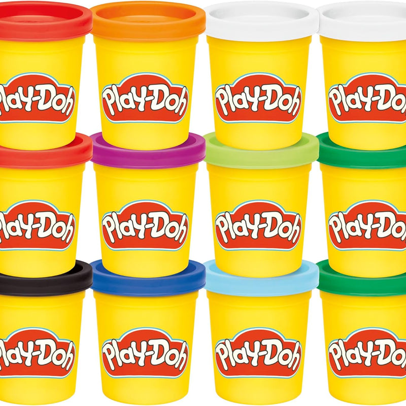 Play-Doh Jewel Colors Bulk 12-Pack of 4-Ounce Cans, Holiday Stocking Stuffers for Kids Arts & Crafts, Ages 2+
