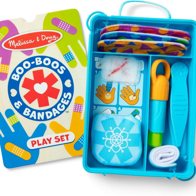 Melissa & Doug 25-Piece Toddler Doctor Play Set for imaginative medical play with preschool toys for girls and boys ages 3+