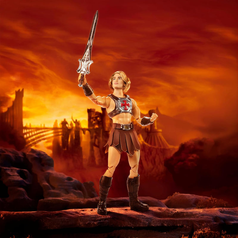 Barbie Signature Doll, Ken He-Man Collectible in Battle Harness, Sword, Doll Stand & Displayable Packaging, Motu Movie Theme