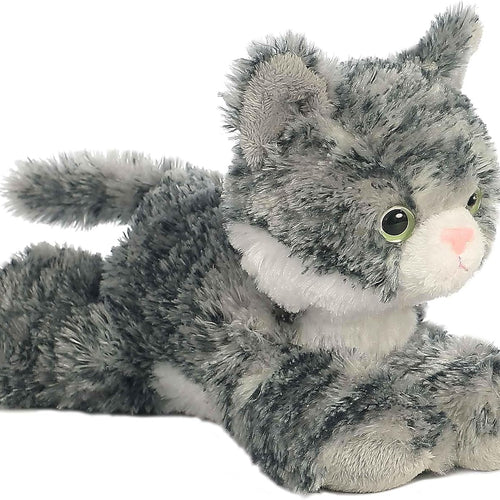 Aurora® Adorable Mini Flopsie™ Lily™ Stuffed Animal - Playful Ease - Timeless Companions - Gray 8 Inches