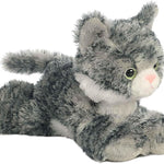 Aurora® Adorable Mini Flopsie™ Lily™ Stuffed Animal - Playful Ease - Timeless Companions - Gray 8 Inches