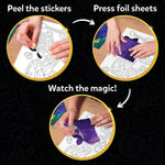 Skillmatics Foil Fun Pretty Patterns, Foil Art, Gift for Tweens & Adults | Travel Toys, Craft Kit, 18 DIY Magnets, 60+ Foam Stickers, Fine Motor Skills, DIY Mess-Free Activity, Screen-Free
