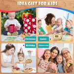 Montessori Busy Board with LED Lights & 12 Buttons, Portable Travel Toy for Toddlers 1-3 Years