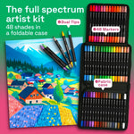 ARTISTRO Acrylic Paint Pens With Storage Bag for Calligraphy - Markers With Brush and Fine Precision Tips - Multisurface Painting for Fabric, Rock, Glass, and More