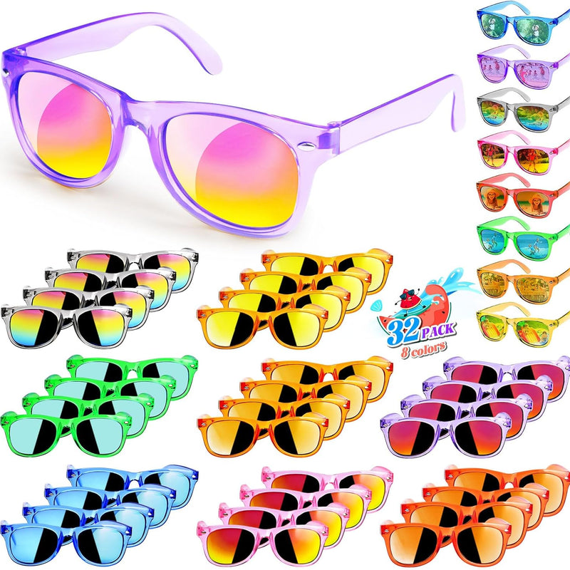 GKTZ Kids Sunglasses Party Favors - Neon Sunglasses with UV 400 Protection for Kids