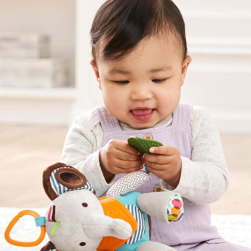 Skip Hop Bandana Buddies Baby Activity and Teething Toy with Multi-Sensory Rattle and Textures