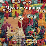 Chicken Puzzles for Adults, 1000 Piece Jigsaw Puzzle, Funny and Colorful Chicken Art Challenge