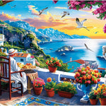 500-piece adult jigsaw puzzle with hamburger theme and 20.5x15 in size