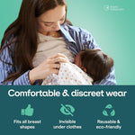 Koala Babycare The Original Silver Nursing Cups - Nipple Shields for Breastfeeding Newborn - Breastfeeding Essentials - Protect and Soothe - Tri-Laminate Silver - Standard Size
