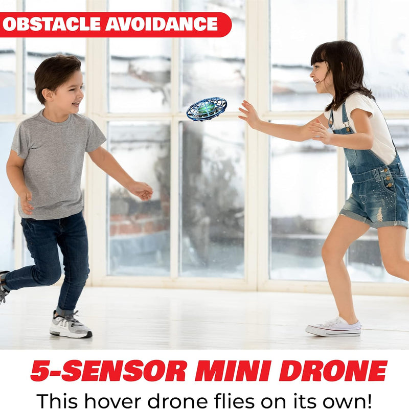 Force1 Scoot Hand Operated Drone for Kids or Adults, Mini Drones with Motion Sensor, LED Indoor Rechargeable UFO Toy