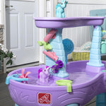 Step2 Rain Showers and Unicorns Water Table for Kids, Toddler Outdoor Sensory Play Table, 13 Accessories, Pink, Ages 18 Months+