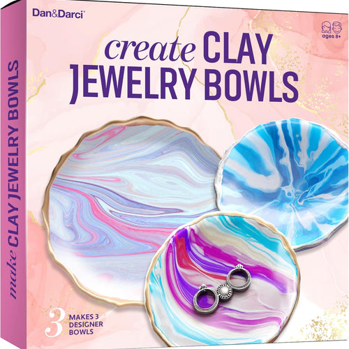 Craft 'n Clay - Jewelry Dish Making Kit for Kids 8-14 Years - DIY Crafts | Best DIY Arts & Crafts Kits - Birthday Gifts - Creative Toys for Preteen & Teenagers - Girl Birthday Gift Ideas for Ages 8-12