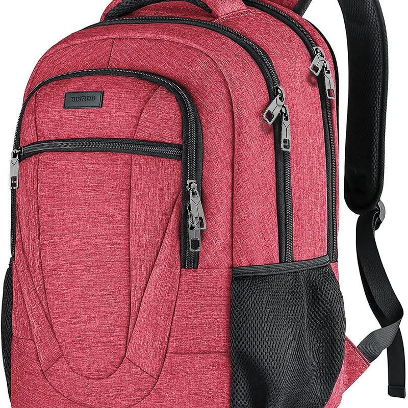 BIKROD Travel Laptop Backpack, 17 Inch Extra Large School Backpacks for Teen Boys and Girls, Black Water Resistant Women Back Pack, Business Men Sturdy Computer Bag