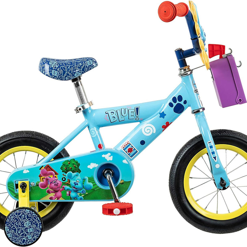 Nickelodeon Blue's Clues & You Kids Bike with Training Wheels and Fun Mailbox Storage