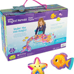 Peaceable Kingdom Shimmery Magical Mermaid 41-Piece Floor Puzzle for Ages 3+