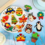 48 Pcs DIY Wooden Magnets, Wooden Art Craft Supplies Painting Kit for Kids | Ages 4-8 8-12 Glow in The Dark Party Favors Goodie Bag Stuffers Birthday Gifts Toys for Boys Girls