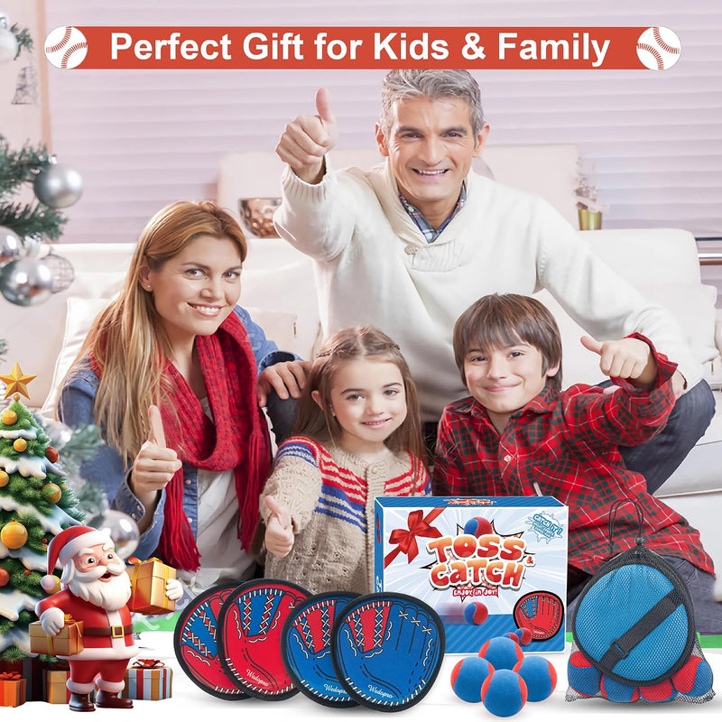 Toss and Catch Ball Game, Kids Toddler Baseball Glove & Catch Ball Toys, Outdoor Games for Family, Toys for Beach Yard Pool Outside, Birthday Easter Gift for Ages 3 4 5 6 7 8-12 Year Old Boys Girls